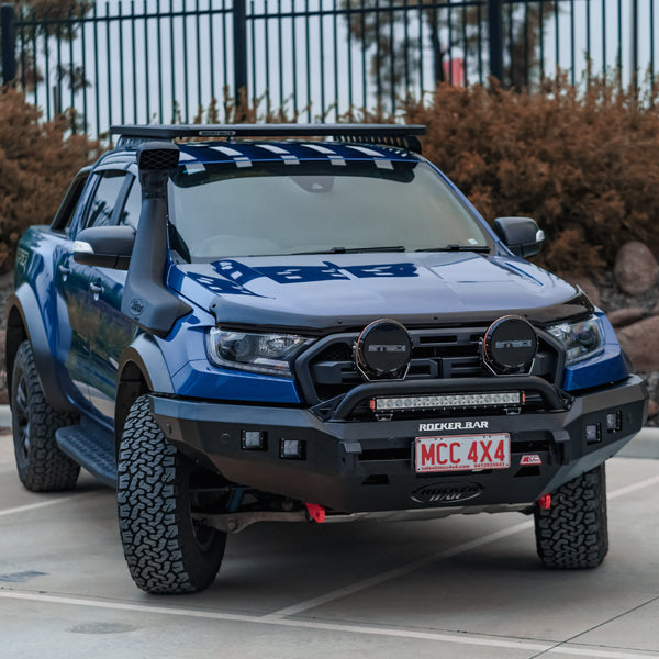 MCC4X4 Rocker 078-01SQ Low Loop bullbar fitted to Ranger Raptor 2018-2021