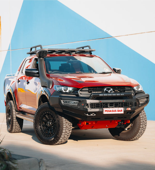 MCC4X4 Pegasus 909-01 Aluminium bullbar fitted to BT50 TF 2021-2025