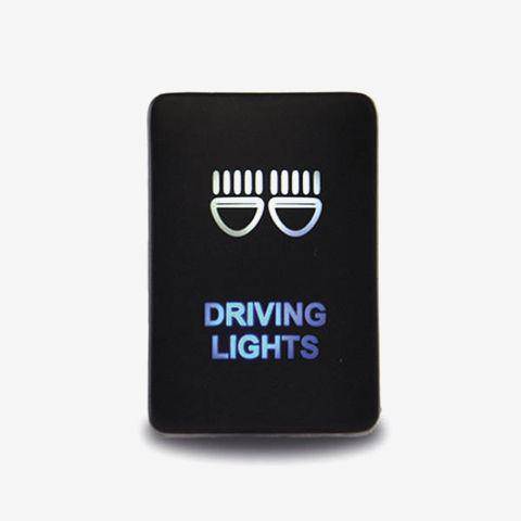 On/Off Switch with White/Blue LEDs and Driving Light icon suitable for Toyota Prado 150