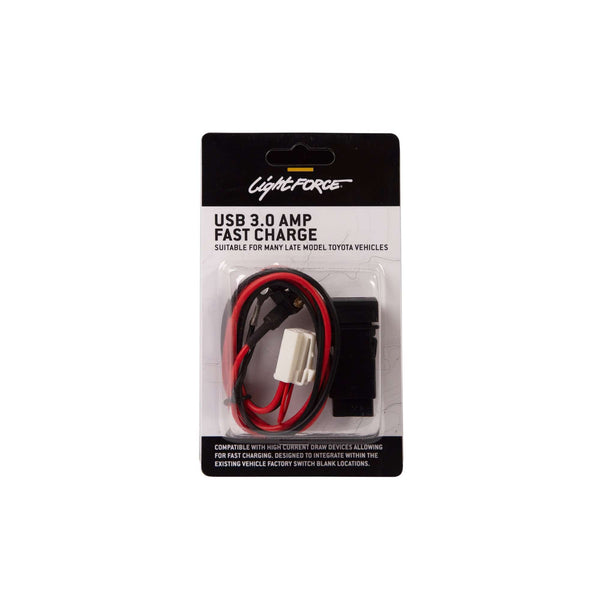 USB 3.0 AMP Fast Charge to suit Toyota 300 Series, Prado 250, Prado 150 & more