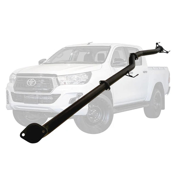TOYOTA HILUX N80 2.4L 3" DPF BACK EXHAUST - ALUMINIZED STEEL