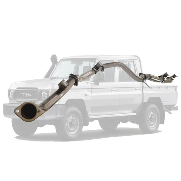 TOYOTA LANDCRUISER 79 SERIES GDJ79 DCAB UTE 2.8L 2023 On 3" STAINLESS DPF BACK EXHAUST