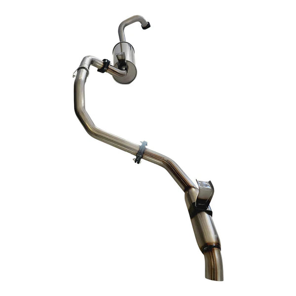 TOYOTA LANDCRUISER 80 SERIES FZJ80R 4.5L PETROL 92 - 98 - 2 1/2" STAINLESS STEEL KIT WITH MUFFLER AND HOTDOG