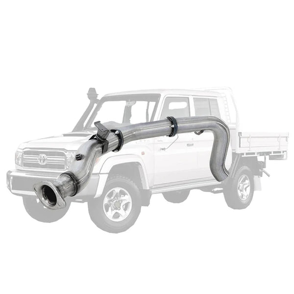 TOYOTA LANDCRUISER 79 SERIES VDJ79 SINGLE & DUAL CAB UTE 4.5L V8 10/2016 ON 4" DPF BACK EXHAUST - STAINLESS STEEL
