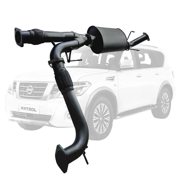 NISSAN Y62 PATROL 3" STAINLESS STEEL 3" CENTRE MUFFLER To FACTORY REAR EXHAUST