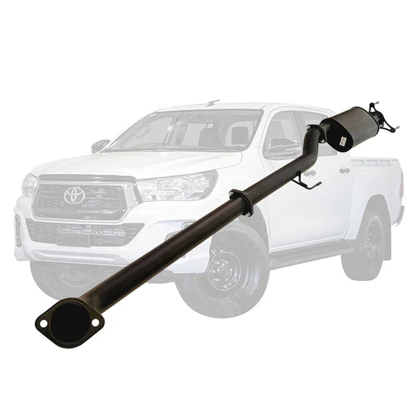 TOYOTA HILUX N80 2.4L 3" DPF BACK EXHAUST - ALUMINIZED STEEL
