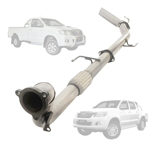 TOYOTA HILUX N70 SERIES 3.0L 4Cyl 1KD-FTV (2005-2015) 3.5" TURBO BACK EXHAUST - STAINLESS STEEL