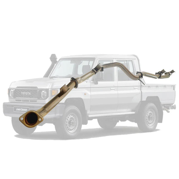 TOYOTA LANDCRUISER 79 SERIES GDJ79 DCAB UTE 2.8L 2023 On 3" STAINLESS DPF BACK EXHAUST