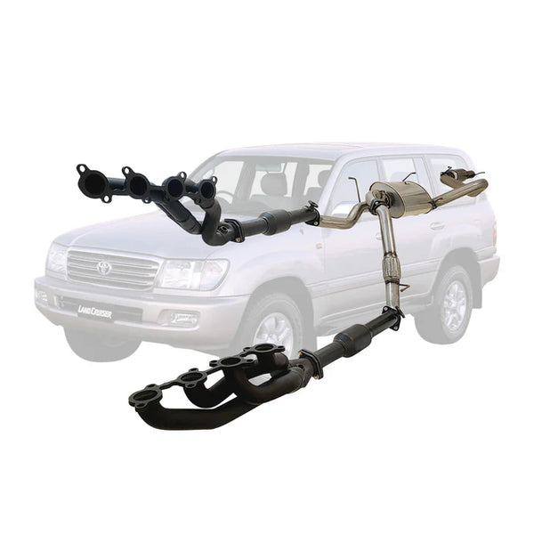 TOYOTA LANDCRUISER 100 SERIES UZJ100R WAGON 4.7L 3" STAINLESS STEEL FULL EXHAUST KIT