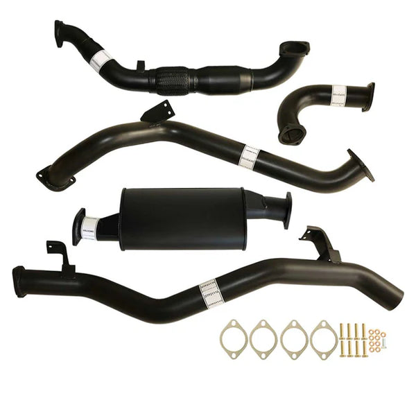 TOYOTA LANDCRUISER 79 SERIES VDJ79R V8 2007 - 10/2016 S CAB UTE 3" TURBO BACK EXHAUST - ALUMINIZED STEEL