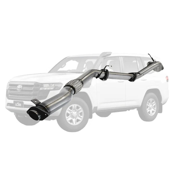 TOYOTA LANDCRUISER 300 SERIES 3.3L F33A-FTV 2021 On 3.5" STAINLESS DPF BACK EXHAUST WITH PIPE ONLY
