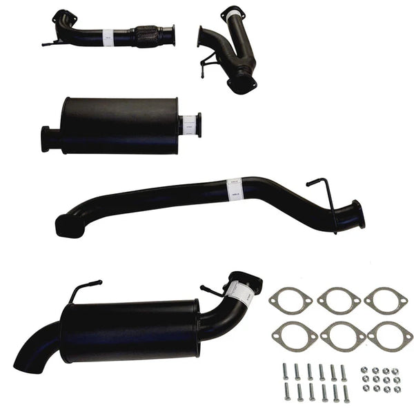 NISSAN Y62 PATROL 3" CAT BACKEXHAUST with CENTRE MUFFLER and REAR MUFFLER - ALUMINIZED STEEL