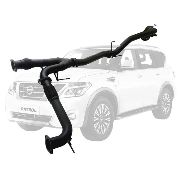 NISSAN Y62 PATROL 8cyl 5.6L V8 3" EXHAUST With CENTRE PIPE And REAR MUFFLER - ALUMINIZED STEEL