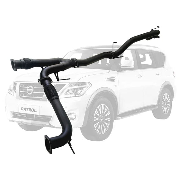 NISSAN Y62 PATROL 8cyl 5.6L V8 3" EXHAUST With PIPE ONLY CENTRE And REAR TAILPIPE - ALUMINIZED STEEL