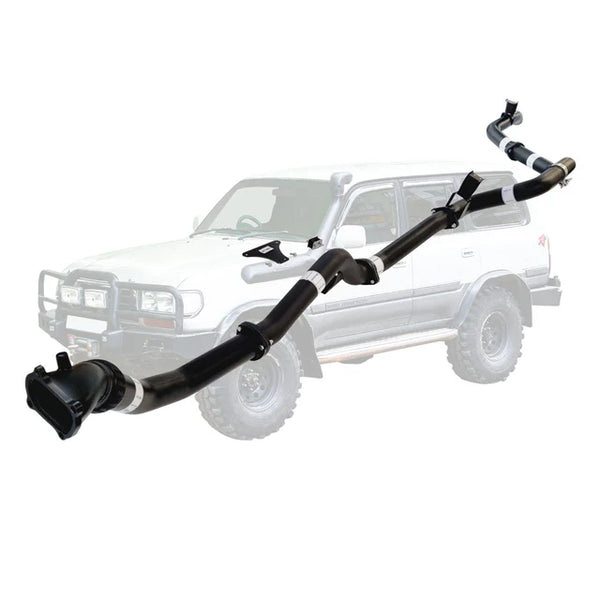 TOYOTA LANDCRUISER 80 SERIES 4.2L 1HD 3" TURBO BACK EXHAUST with CAST DUMP PIPE 1990 - 1998 - ALUMINIZED STEEL