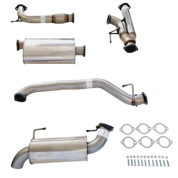 NISSAN Y62 PATROL 3" STAINLESS STEEL EXHAUST with CENTRE MUFFLER and REAR MUFFLER
