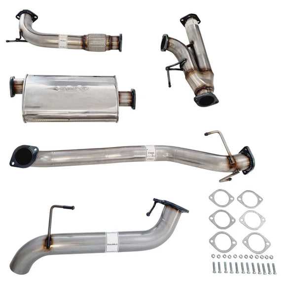NISSAN Y62 PATROL 3" STAINLESS STEEL EXHAUST with CENTRE MUFFLER and STRAIGHT TAIL
