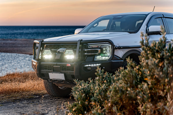 Ford Ranger fitted with Lightforce BEAST driving lights