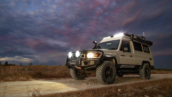 Vehicle fitted with a Lightforce Viper 20 inch dual row light bar