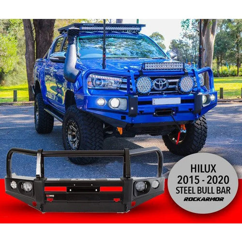 Rockarmor Elite Hoop Bullbar – Toyota Hilux N80 2015-2020 (Full Bar Replacement)