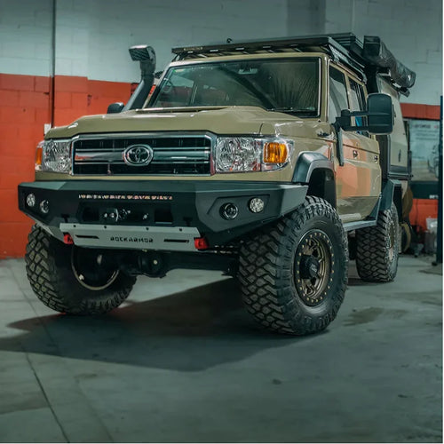 Rockarmor GT Hoopless Bullbar – Toyota Land Cruiser 76/78/79 2007-2023 (Full Bar Replacement)