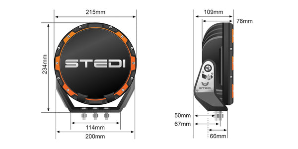 STEDI Type-X PRO LED Driving Lights