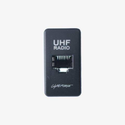 UHF Face Plate RJ45 suits Isuzu - White