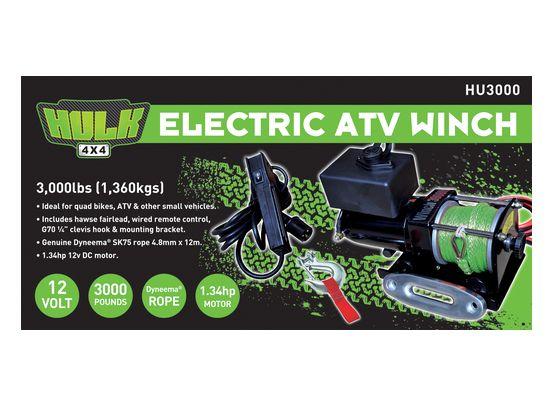 ELECTRIC ATV WINCH 3000LBS