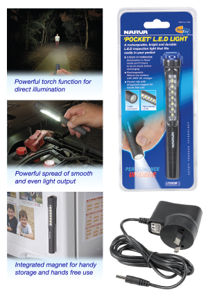 Narva 'Pocket' Rechargeable L.E.D Inspection Light