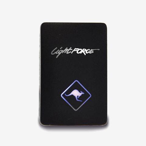 PUSH BUTTON SWITCH ON/OFF 12V LIGHTFORCE LOGO DUAL ILLUM MQ