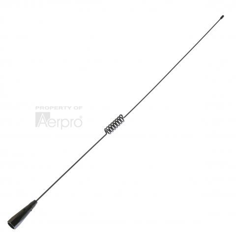 COIL LOADED WHIP ANTENNA 67cm 4 5DB STAINLESS STEEL