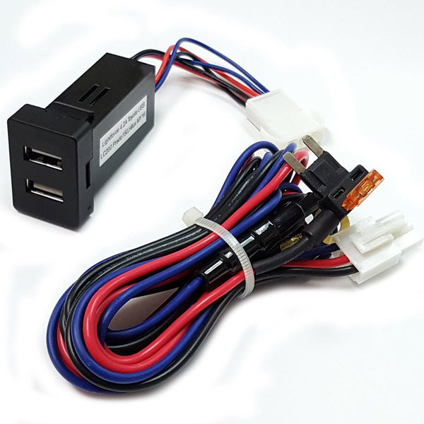 Lightforce Toyota Dual USB Charger 12V 33x22mm (Suit CBFASCIA2)