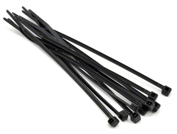 Nylon Cable Ties Black UV & Heat Resistant - Various sizes and duty - 100pks