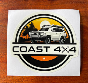 Coast 4x4 merchandise, stickers, bumper sticker Nissan Patrol, Safari, GU