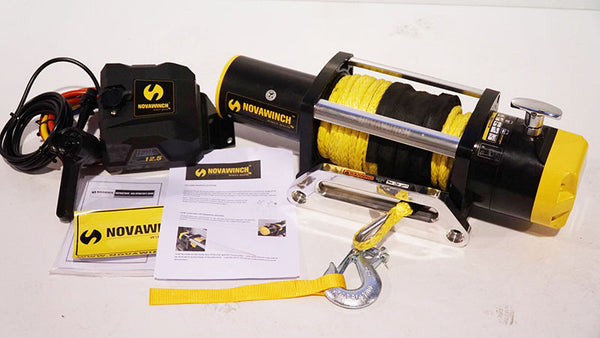 Novawinch PRO12500 With Synthetic Rope and Fairlead. 12v or 24v