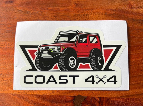 Coast 4x4 merchandise, stickers, bumper sticker Suzuki Jimny, Zuk, 